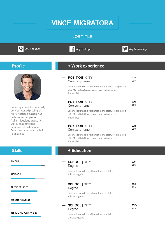 Neutral Resume