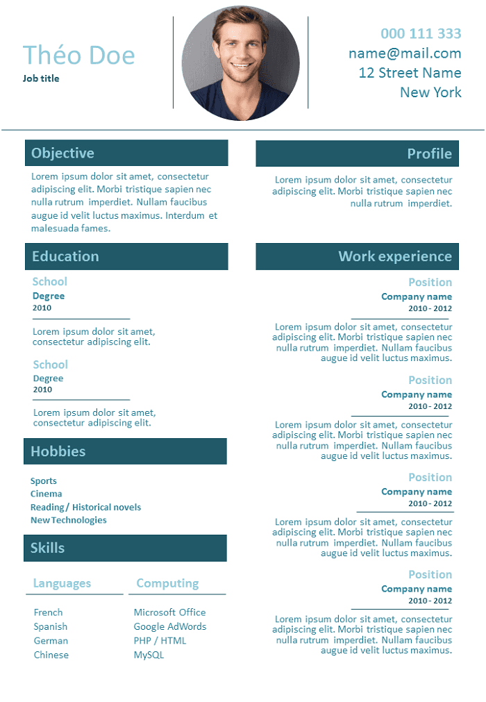 Free Resume Freelancer to Download