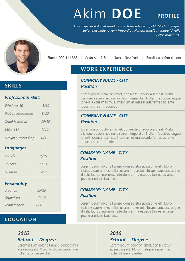 Clean Design Resume