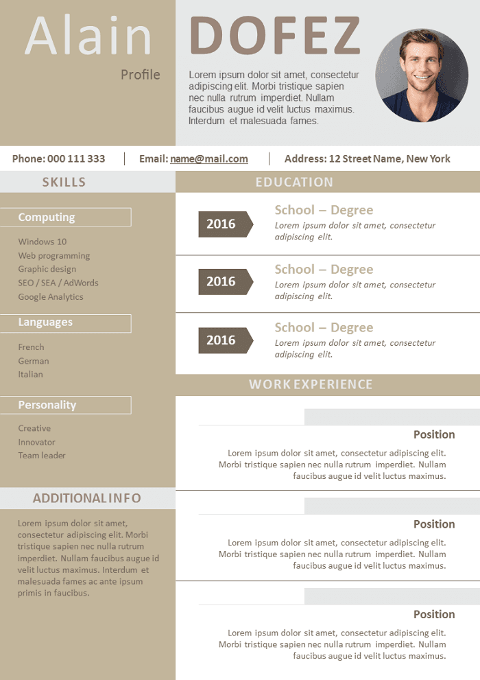 Clean and Modern Resume