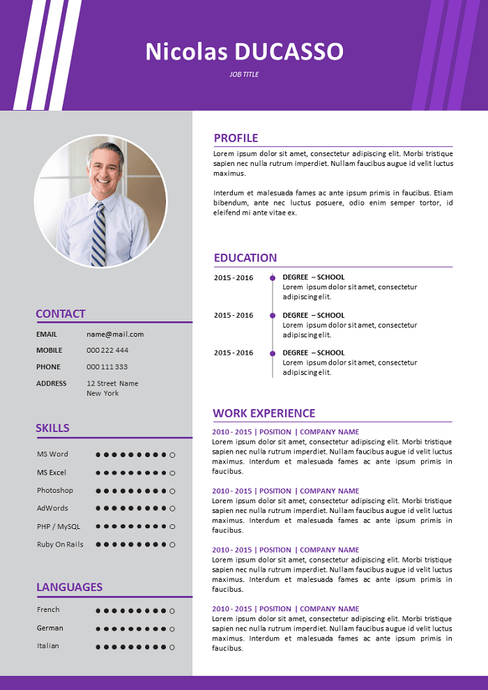 Commercial experiment Resume