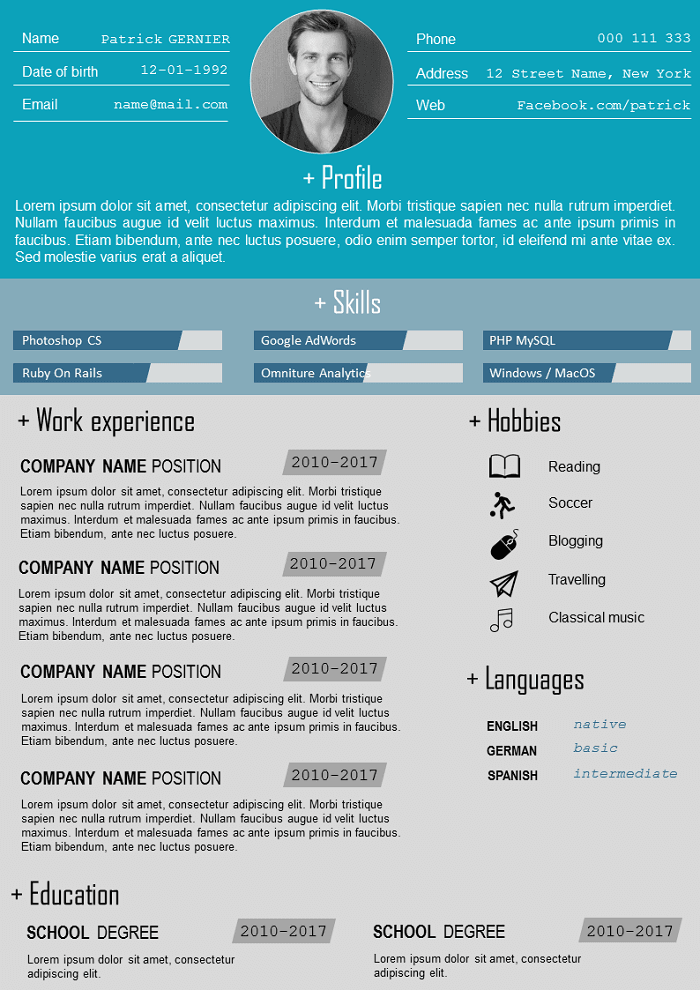 Neo modern REsume