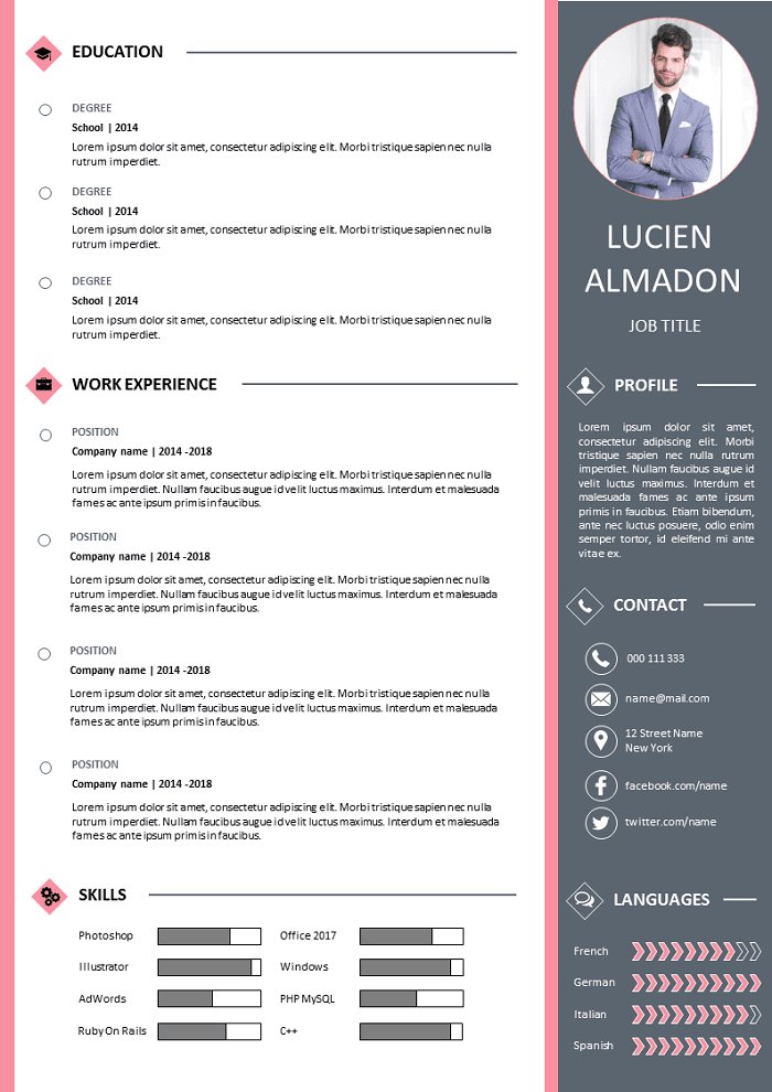 libre-office-resume-template