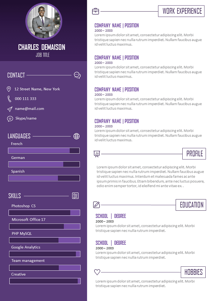 Bright Resume