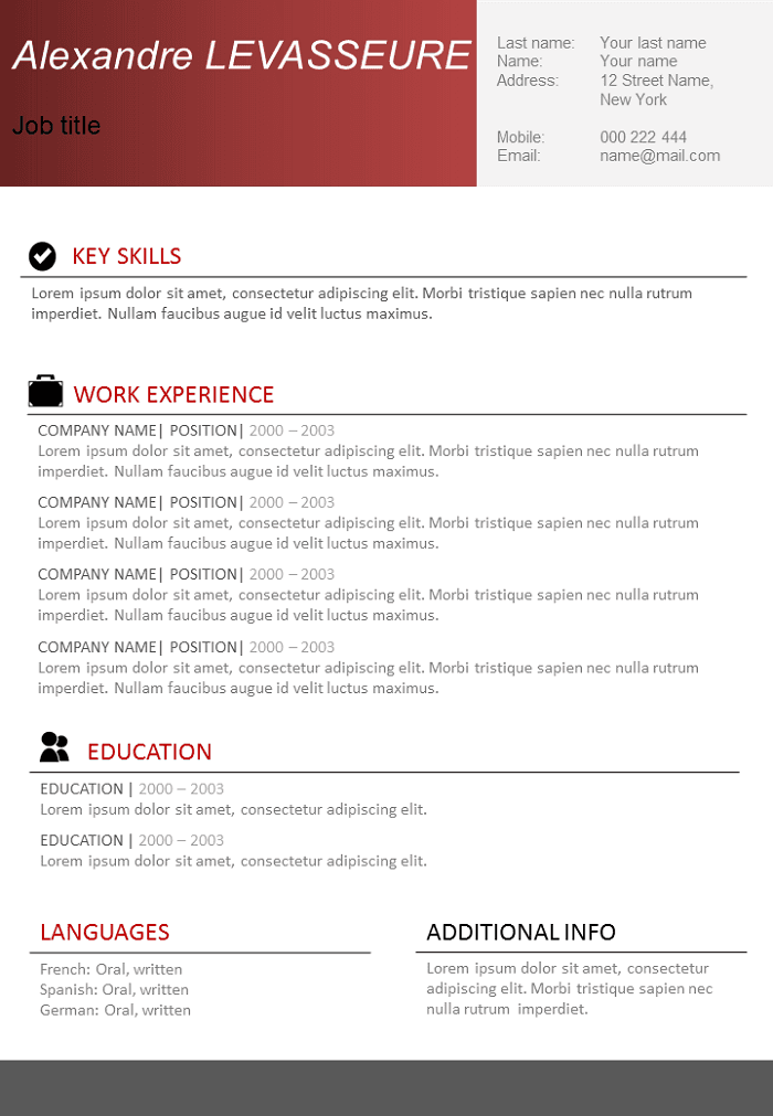 Resume Basic and effective