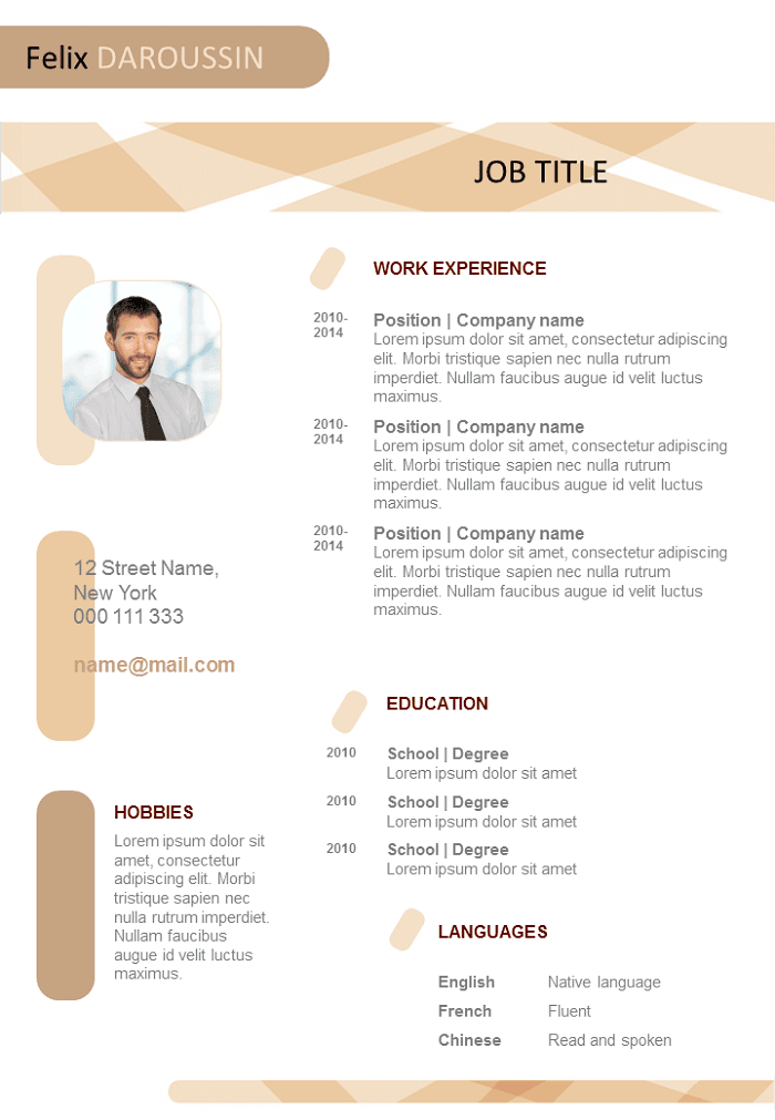 Free Resume Ready to complete to Download