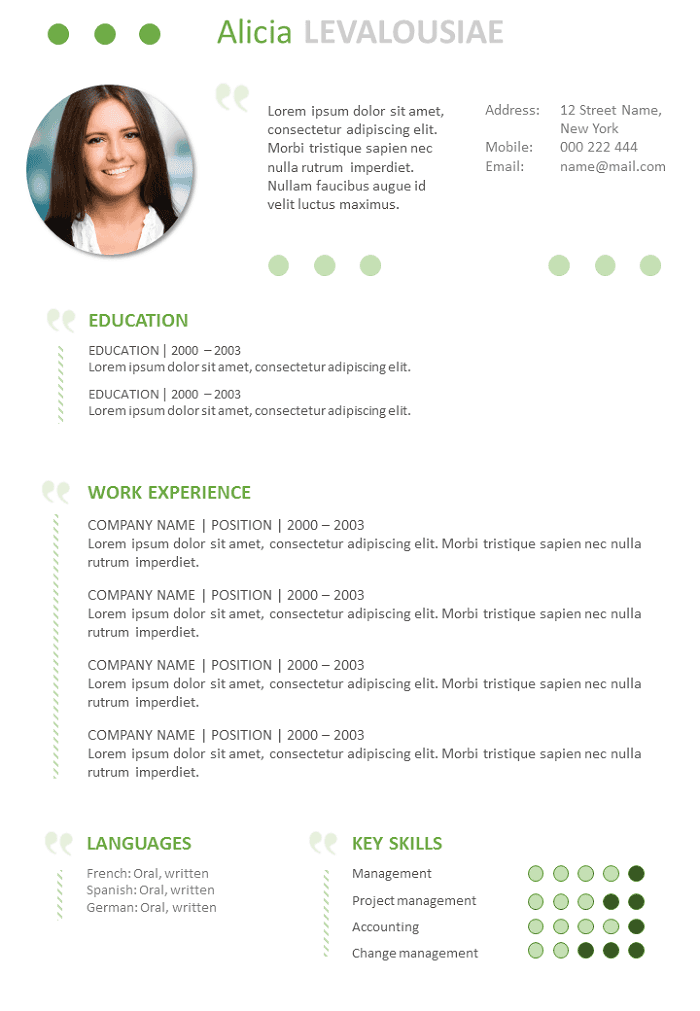 attractive resume templates free download for libreoffice