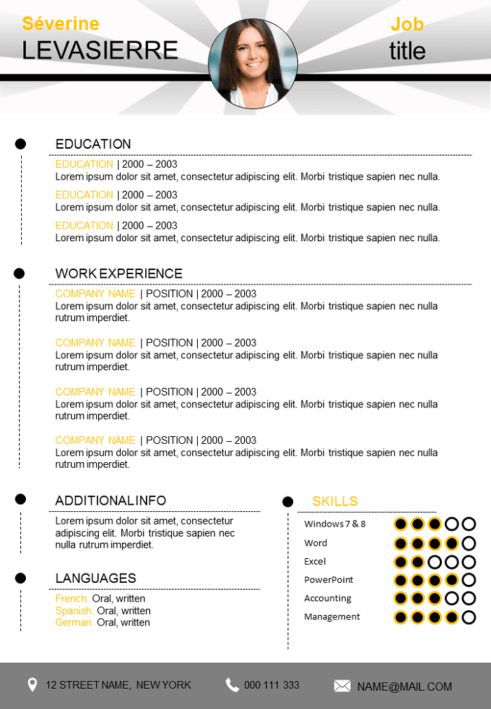 Creative resume free