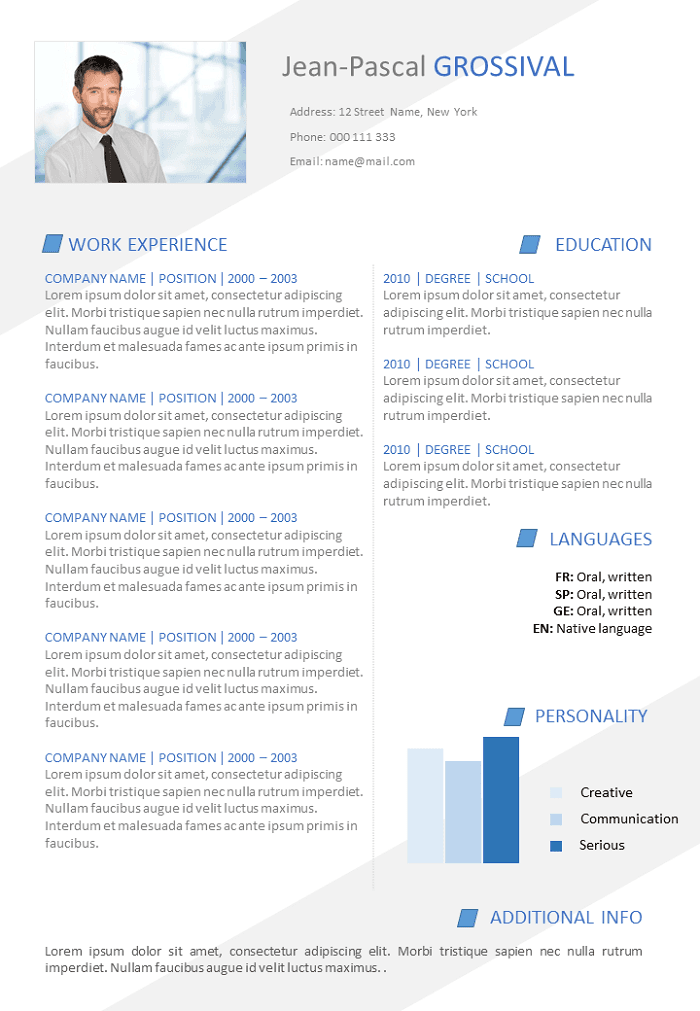 Efficient and modern Resume