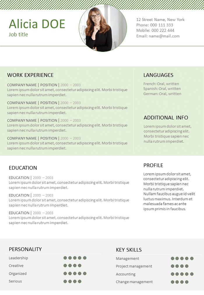 Functional resume