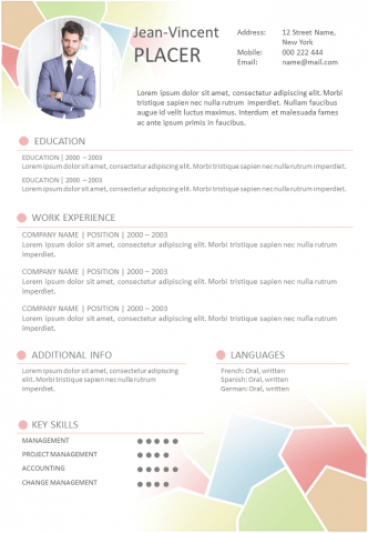 Resume Dynamic and coloured