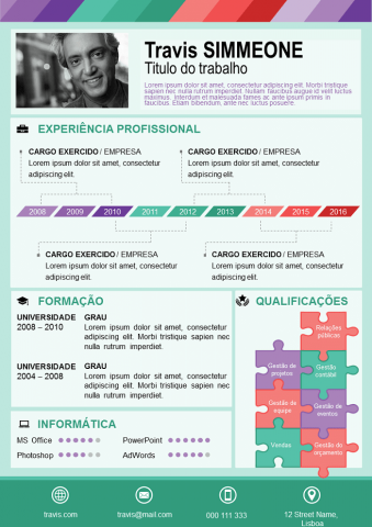 Modelos Design de CV gratuitos  CV.GURU